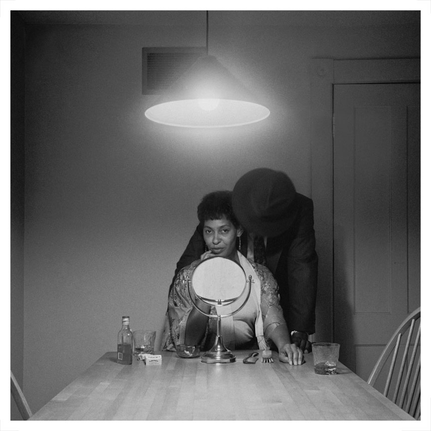 Carrie Mae Weems, Untitled (Man and mirror), 1990; from the series Kitchen Table. © Carrie Mae Weems. Courtesy of the artist and Gladstone Gallery, New York, Fraenkel Gallery, San Francisco, and Galerie Barbara Thumm, Berlin 
