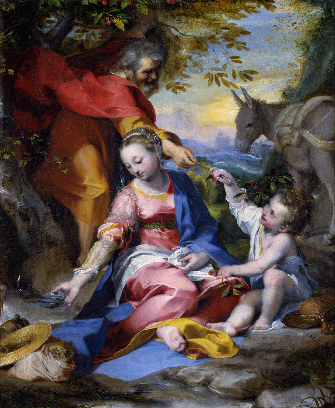 Federico Barocci Riposo durante la fuga in Egitto (Madonna delle ciliegie) 1570 - 1573 Città del Vaticano, Musei Vaticani, Pinacoteca Foto © Governatorato dello SCV - Direzione dei Musei. Tutti i diritti riservati. Divieto di ulteriore copia, riproduzione e pubblicazione