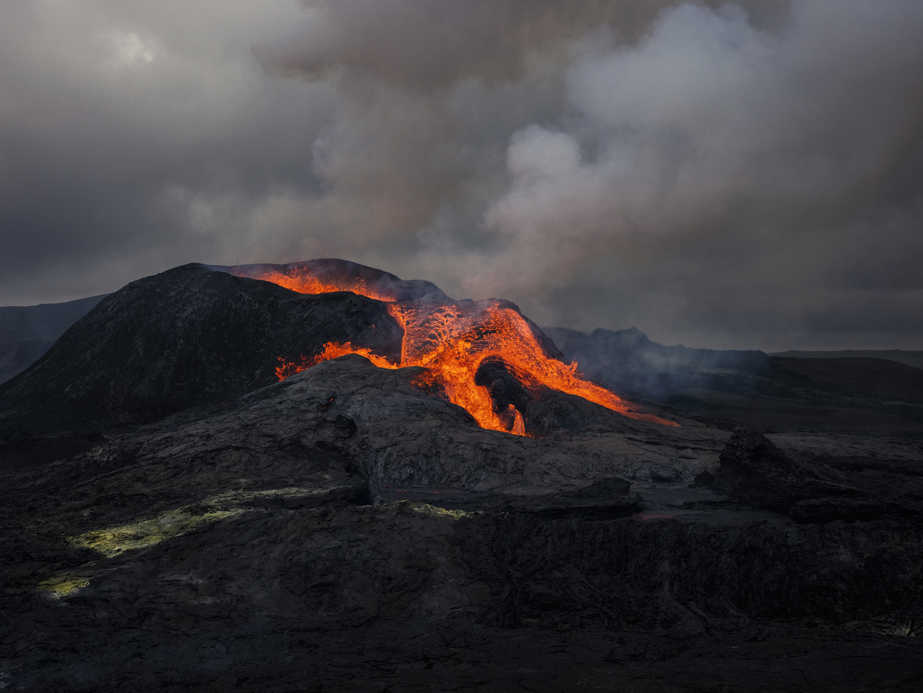 Paolo Pellegrin, Vulcano Fagradalsfjall, penisola di Reykjanes. Islanda